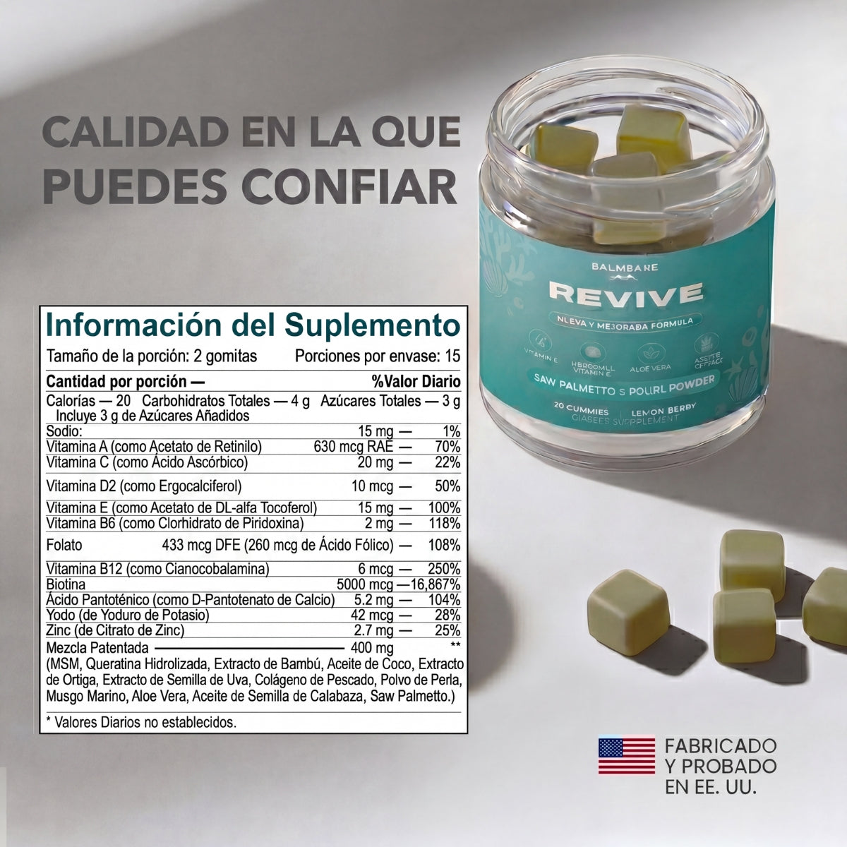 Gomitas Hair Revive