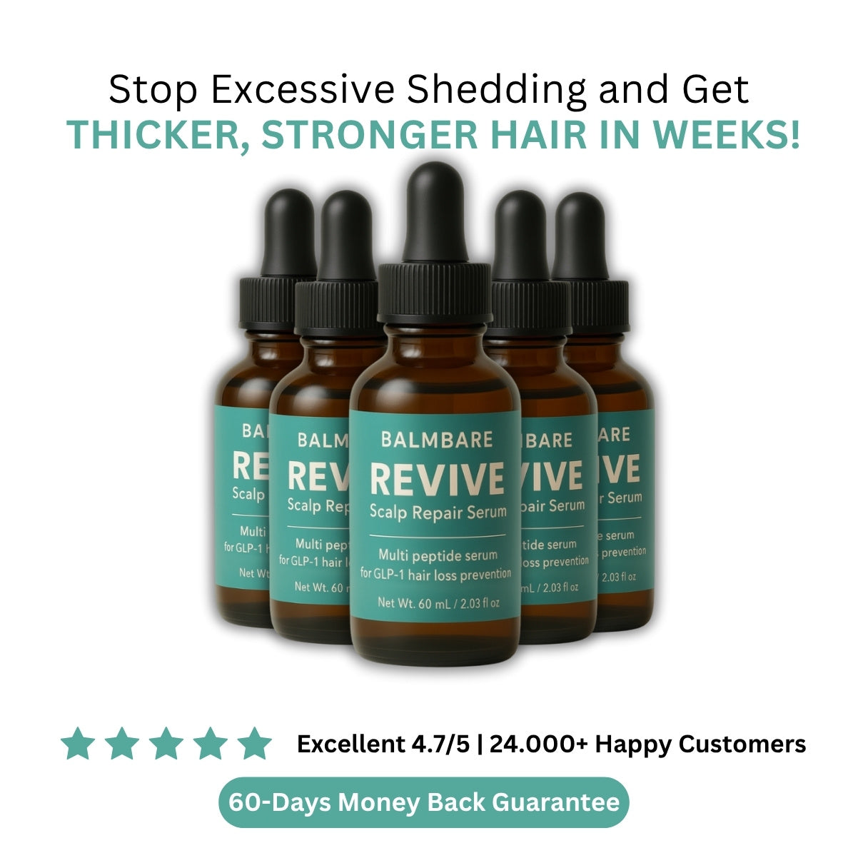 Revive Multi Peptide Serum For GLP-1 Hair Loss