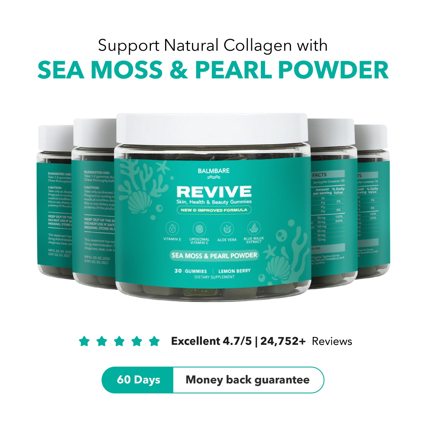 Sea Moss & Pearl Powder Gummies