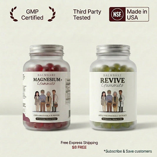Magnesium+ and Revive Gummies - Buy 1 Get 1 Free